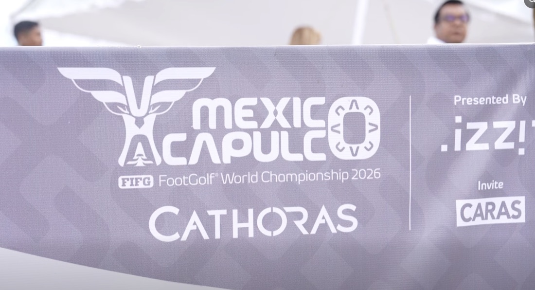 Mundial FootGolf 2026 · branding oficial FIFG FootGolf World Championship — Mexico Acapulco
