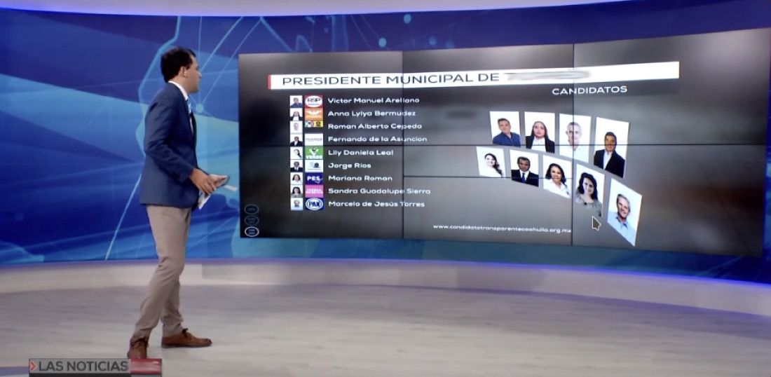 EDIS PREP · gráfico de candidatos a presidente municipal al aire