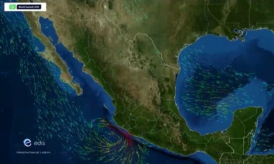 Qt World Summit 2016: partículas de viento y corrientes sobre México